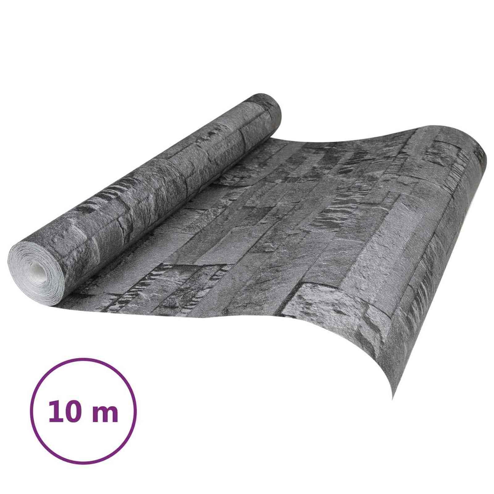 3D Stein Tapete Beige 10 x 0,53 m Vliesstoff