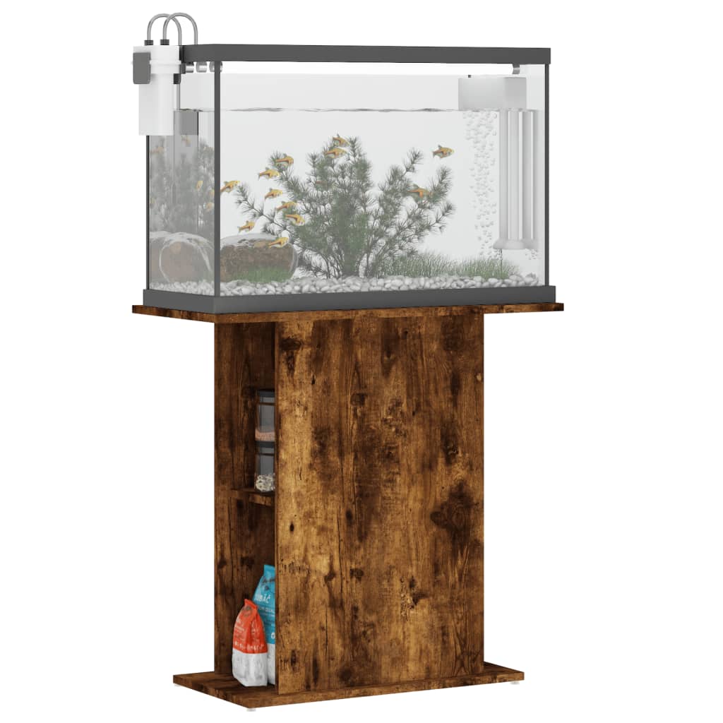 Aquariumständer Weiß 60,5x36x72,5 cm Holzwerkstoff
