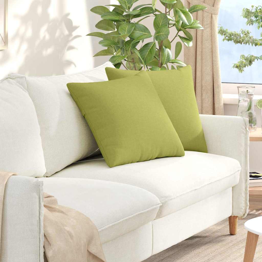 Sofakissen 2 pcs Hellgrau 50 x 30 cm Stoff