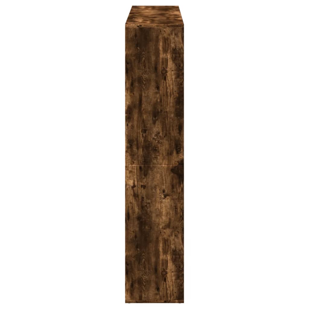 Bücherregal Weiß 137,5x29x137,5 cm Holzwerkstoff