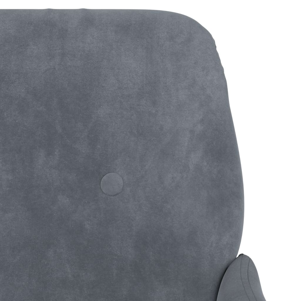 Sitzbank Schwarz 108x79x79 cm Samt