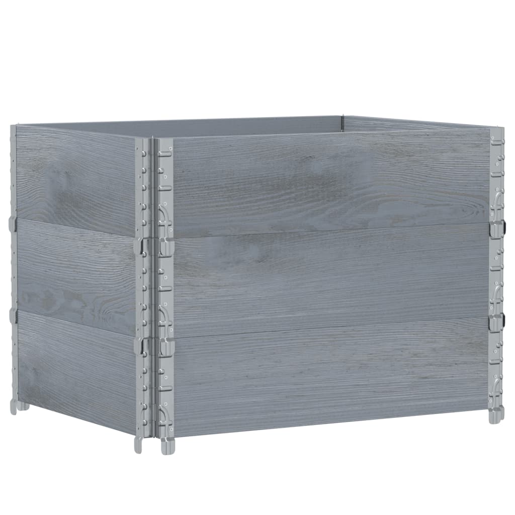 Pflanzkasten Grau 150x100 cm Massivholz Kiefer