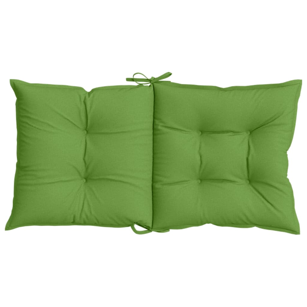 Niedriglehner-Auflagen 2 Stk Melange Anthrazit 100x50x7cm Stoff