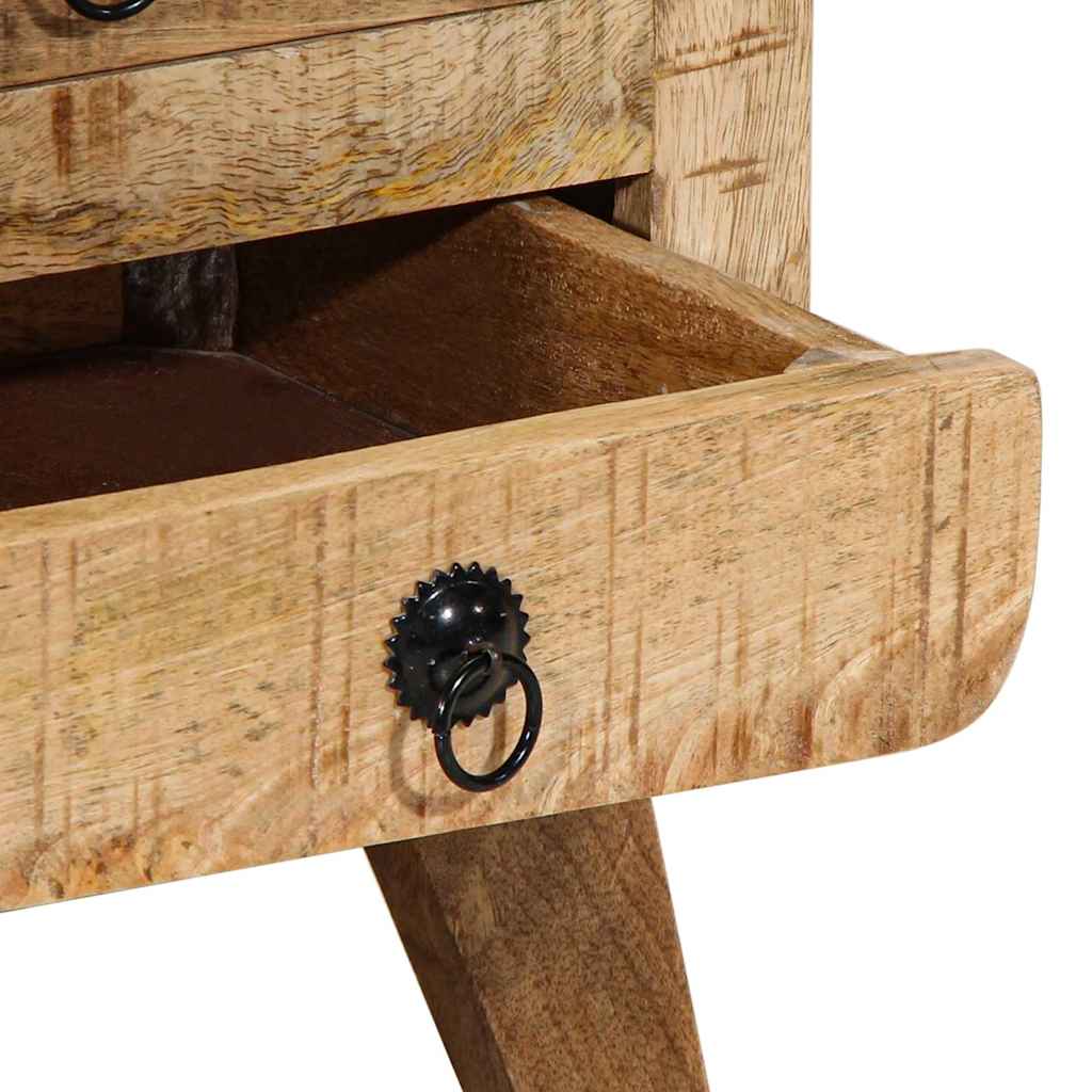 Nachttisch 37x32x50 cm Altholz Massivholz