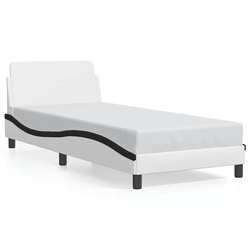 Bettgestell "Dover" Schwarz 80x200 cm Kunstleder