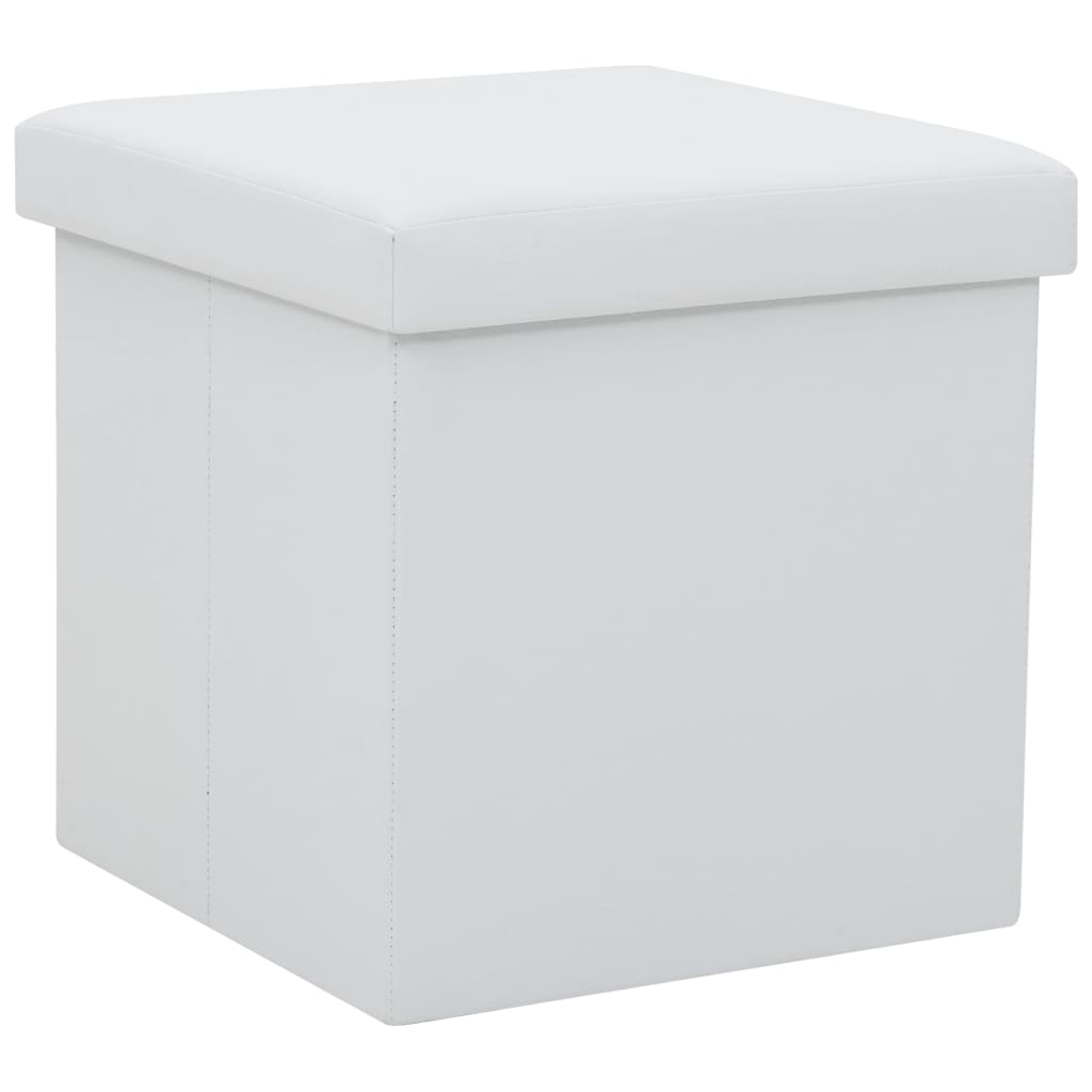Hocker mit Stauraum Braun PVC