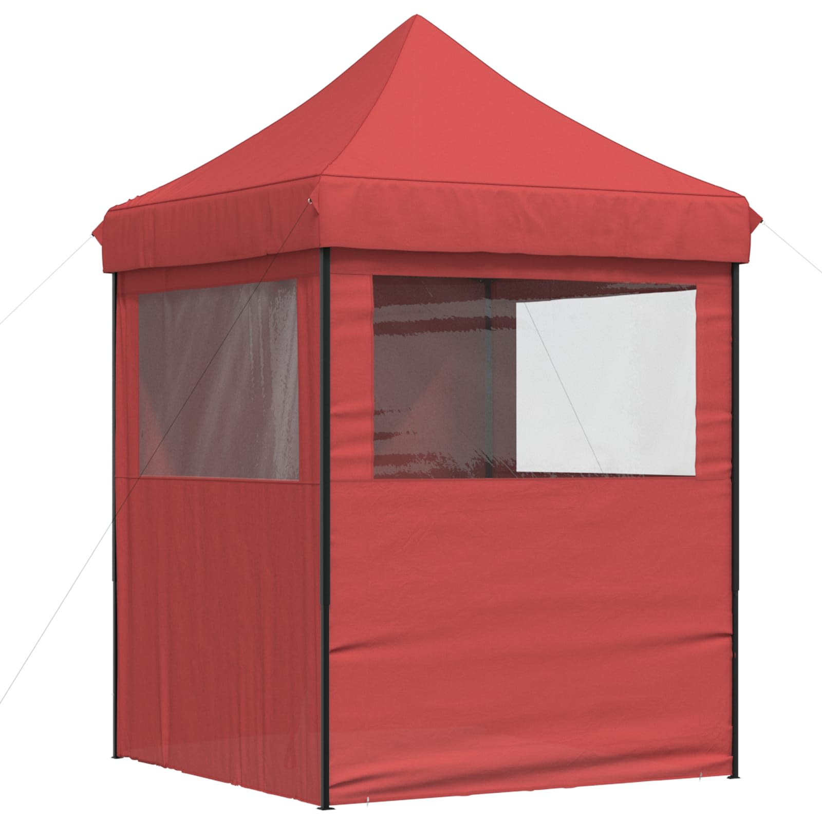 Partyzelt Faltbar Pop-Up Schwarz 200x200x306 cm