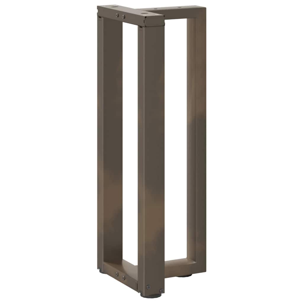 Couchtischbeine T-Form 2 Stk. Schwarz 30x25x(30-31) cm Stahl