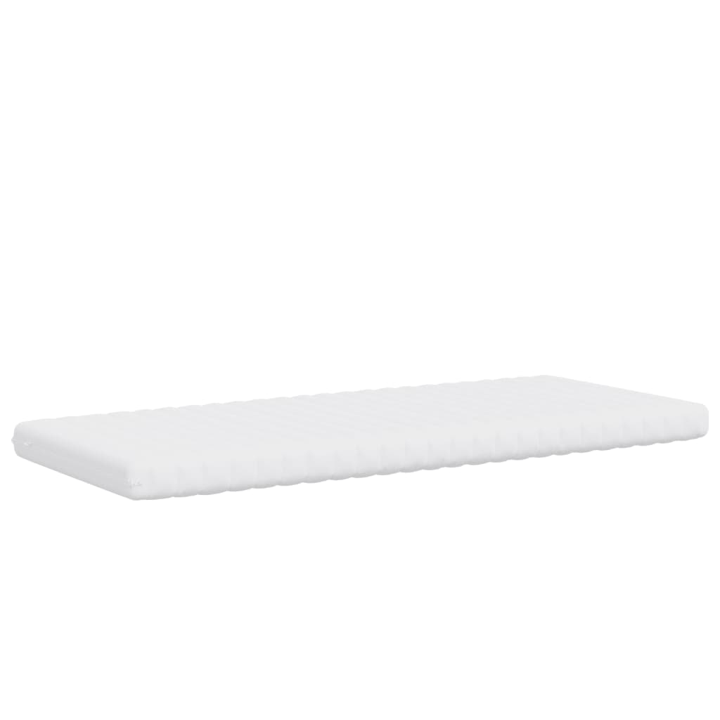 Schaumstoffmatratze Weiß 80x200 cm 7-Zonen Härtegrad 20 ILD