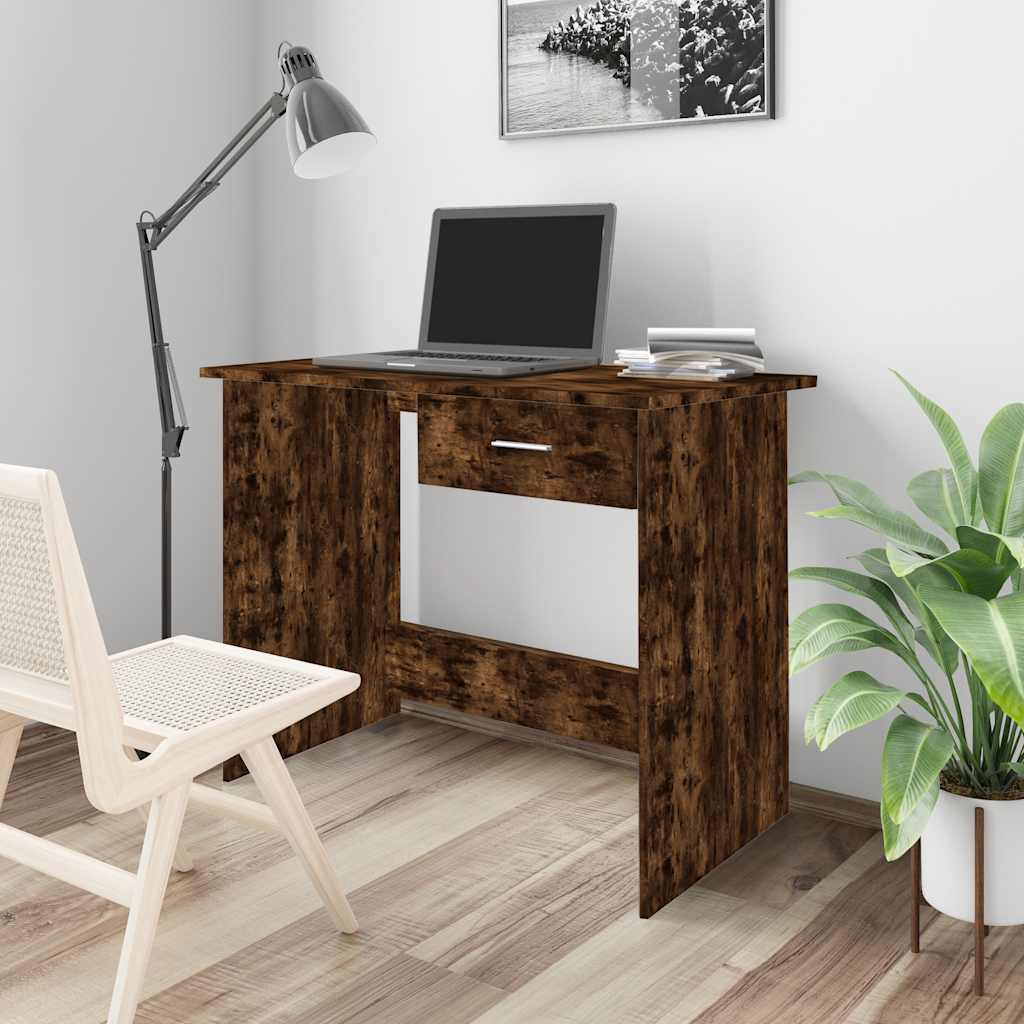 Schreibtisch Weiß 100x50x76 cm Holzwerkstoff