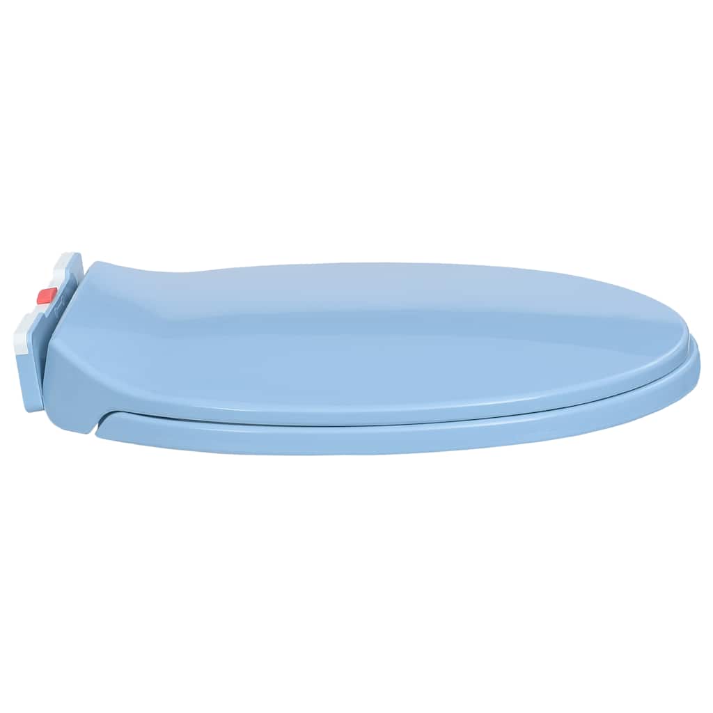 Toilettensitz mit Absenkautomatik Hellgrau Oval