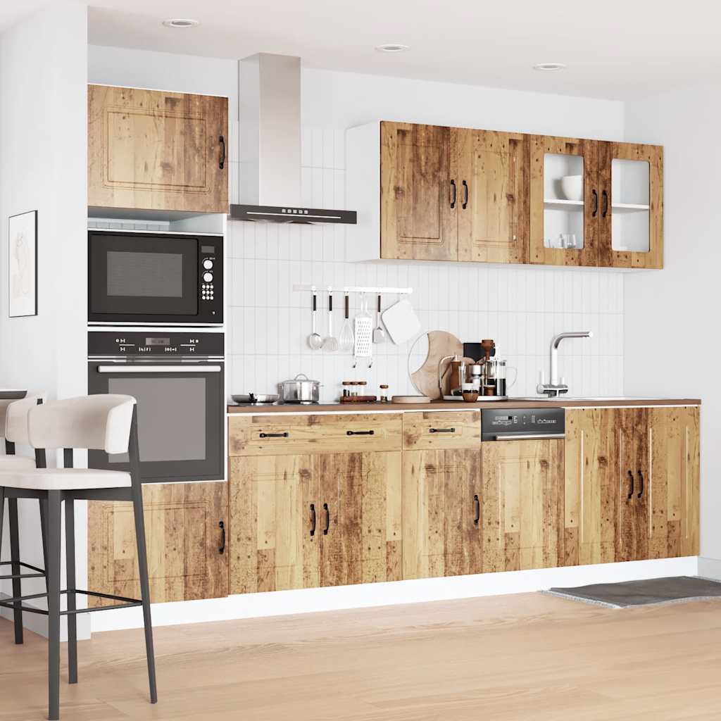 7-tlg. Küchenschrank-Set Kalmar Weiß Holzwerkstoff