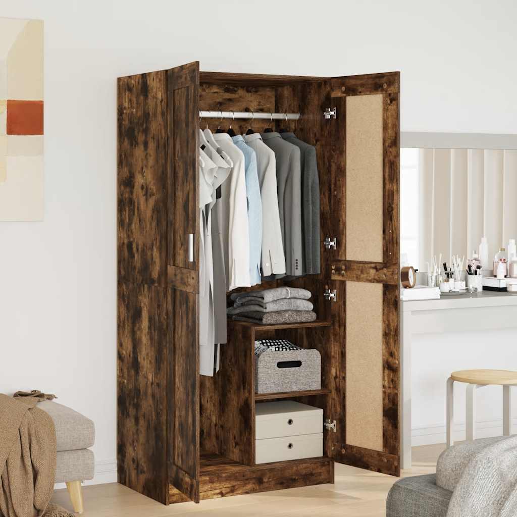 Kleiderschrank Weiß 82,5x51,5x180 cm Holzwerkstoff