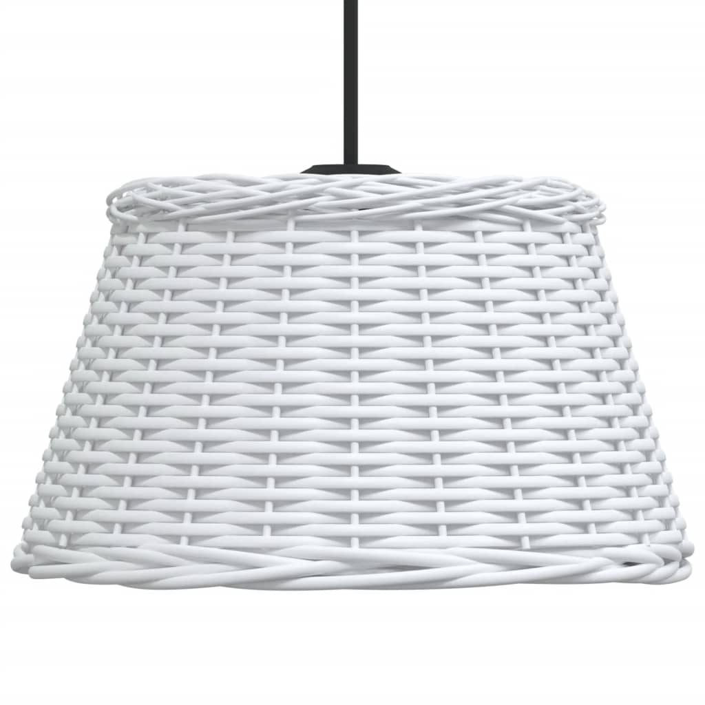 Lampenschirm Weiß Ø15x12 cm Korbweide