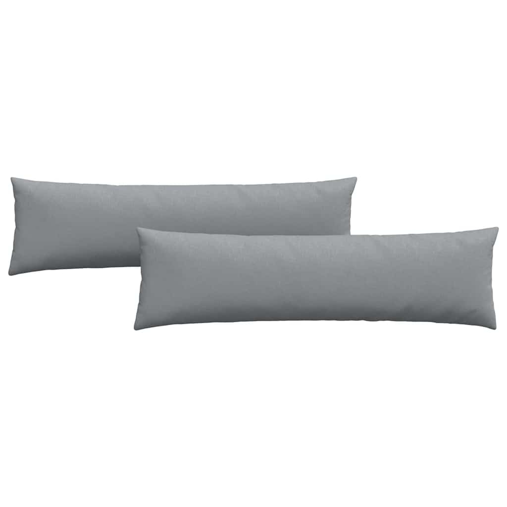 Sofakissen 2 pcs Hellgrau 50 x 30 cm Stoff