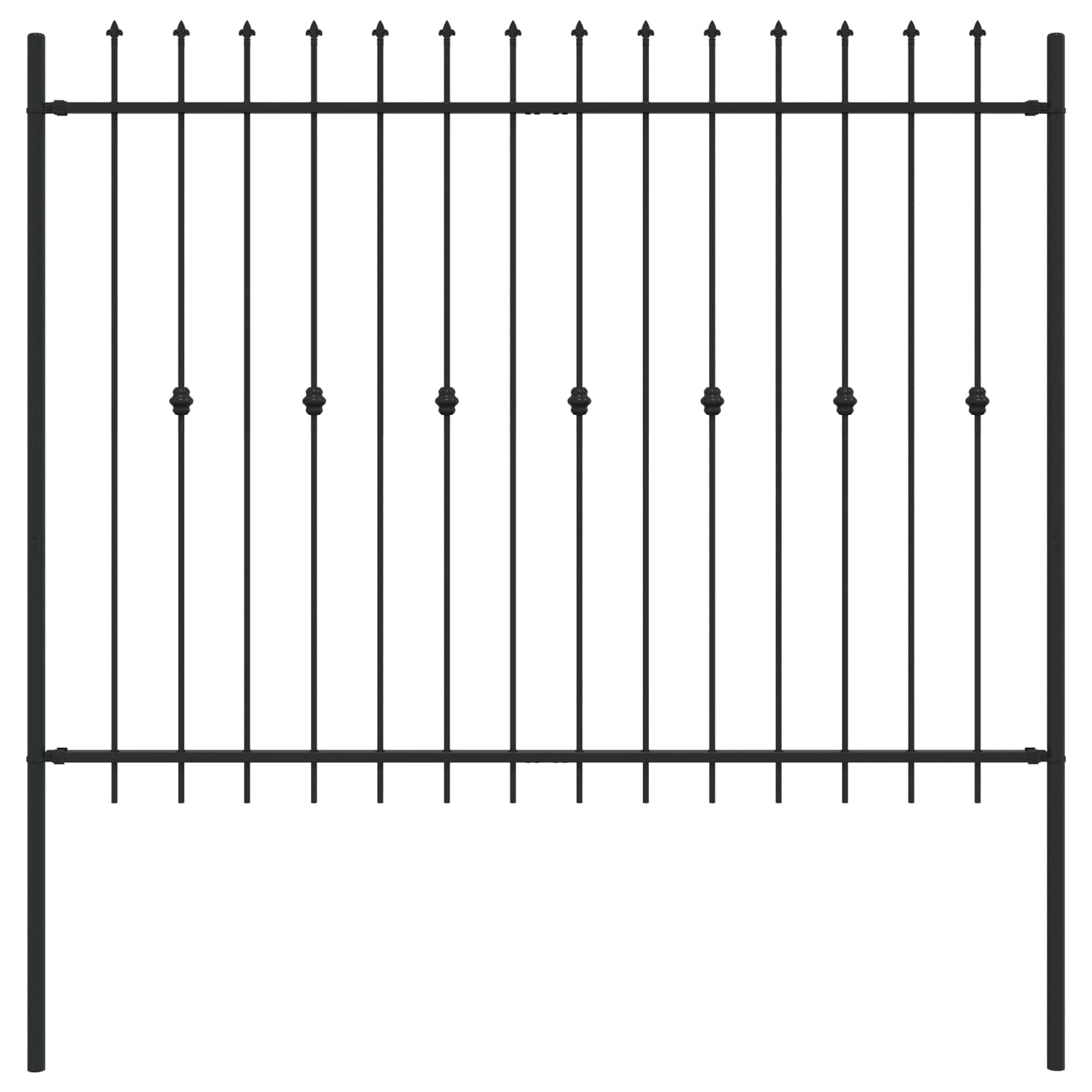 Spießzaun Asten Schwarz