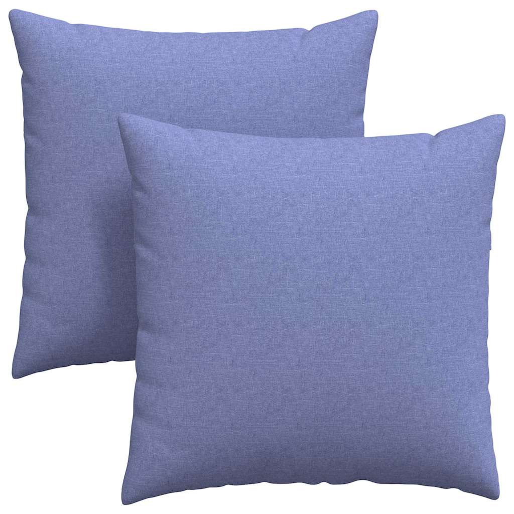 Sofakissen 2 pcs Hellgrau 50 x 30 cm Stoff