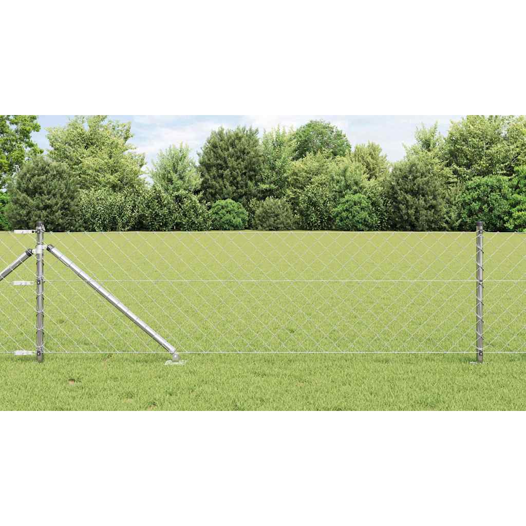 Outdoor Kettenglied-Zaun Erdfixierung 10 x 0,4 m Grün Netz