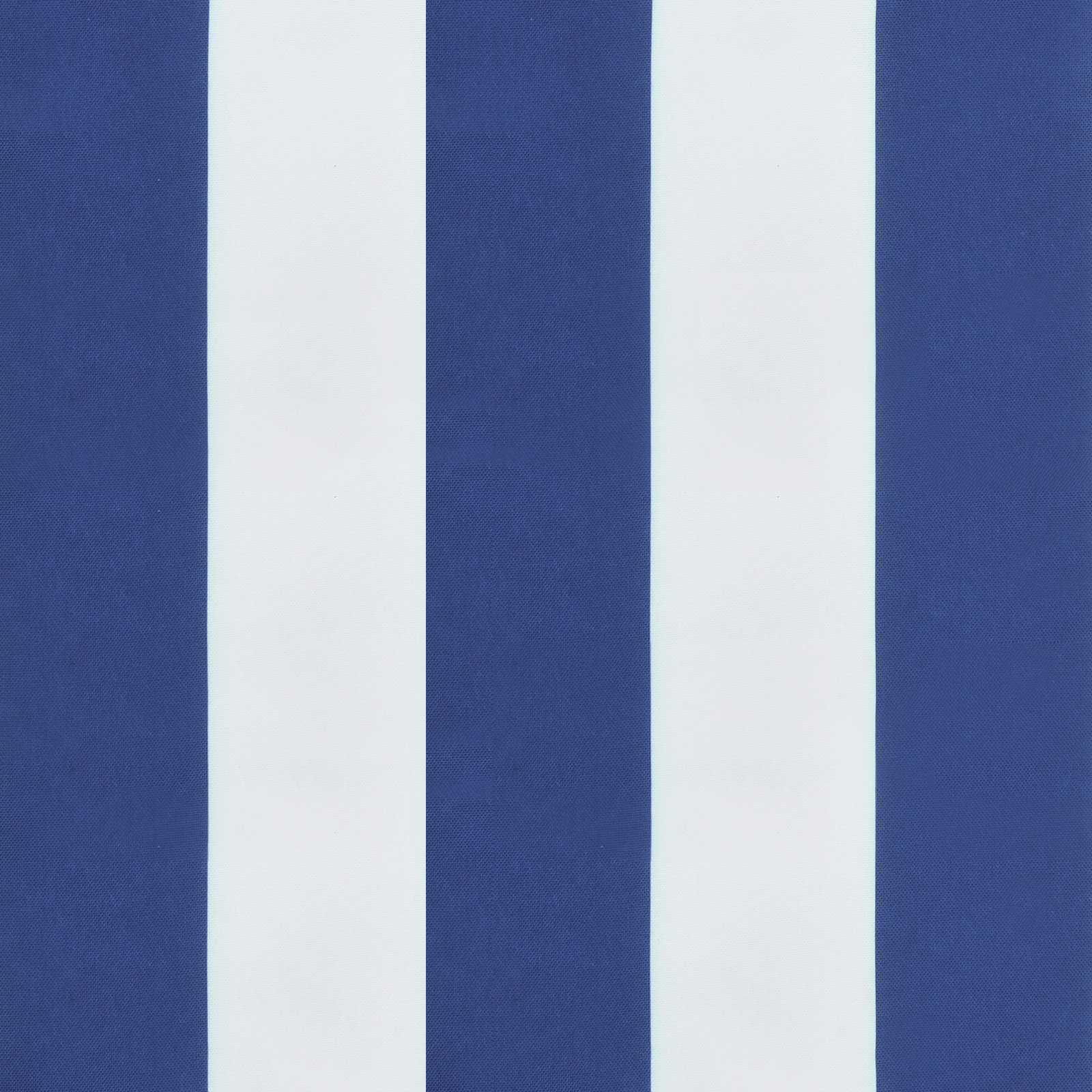 Kissen für draußen 2 pcs Blau und Weiß 120 x 50 x 7 cm Stoff