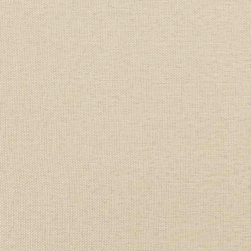 3-Sitzer-Sofa mit Hocker Taupe 180 cm Stoff