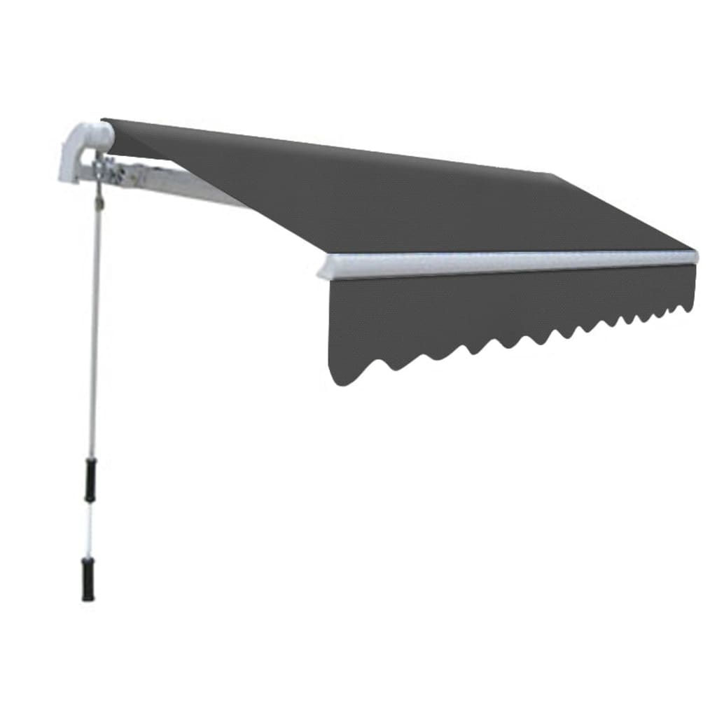 Gelenkarmmarkise Handbetrieben 300 cm Blau/Weiß