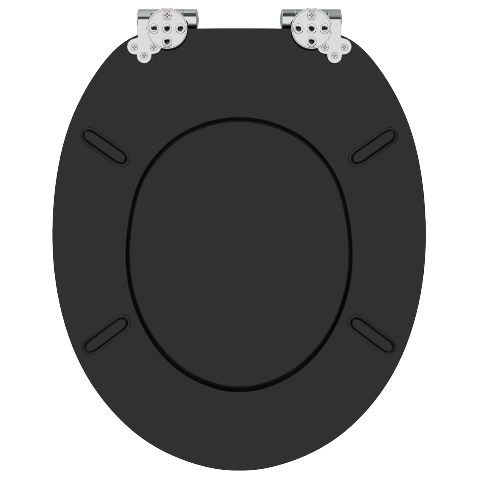 Toilettensitz MDF Deckel Schlichtes Design Weiß
