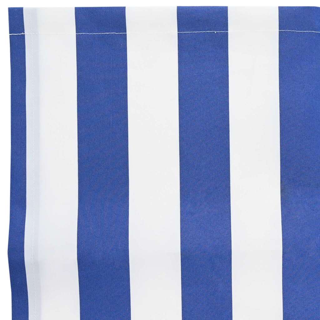 Markisenvolant Blau und Weiß Gestreift 3 m