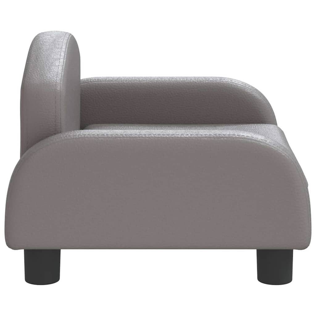 Kindersofa Schwarz 70x45x30 cm Kunstleder