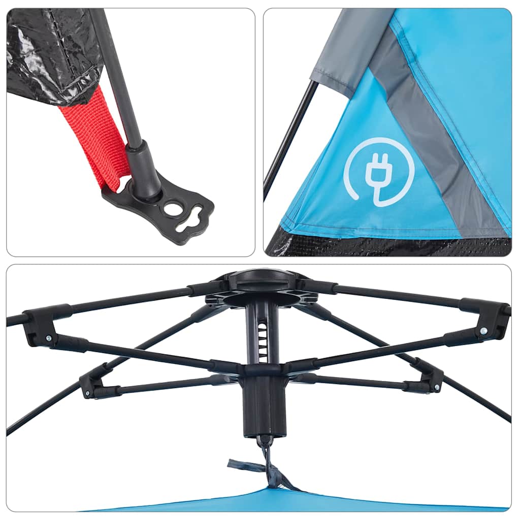 Campingzelt 2 Personen Grün Quick Release