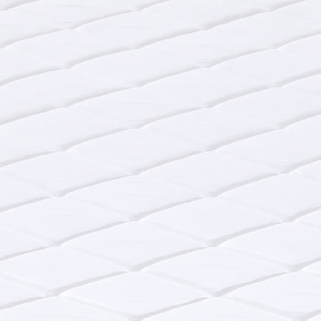 Schaumstoffmatratze für Kind Mittelweich 80 x 160 cm 16 cm Weiß