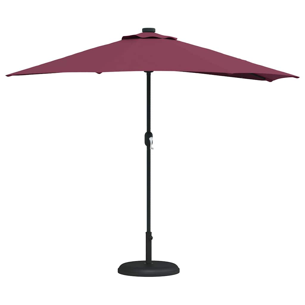 Garten-Sonnenschirm Sand 294 x 150 x 224 cm Polyester und Stahl