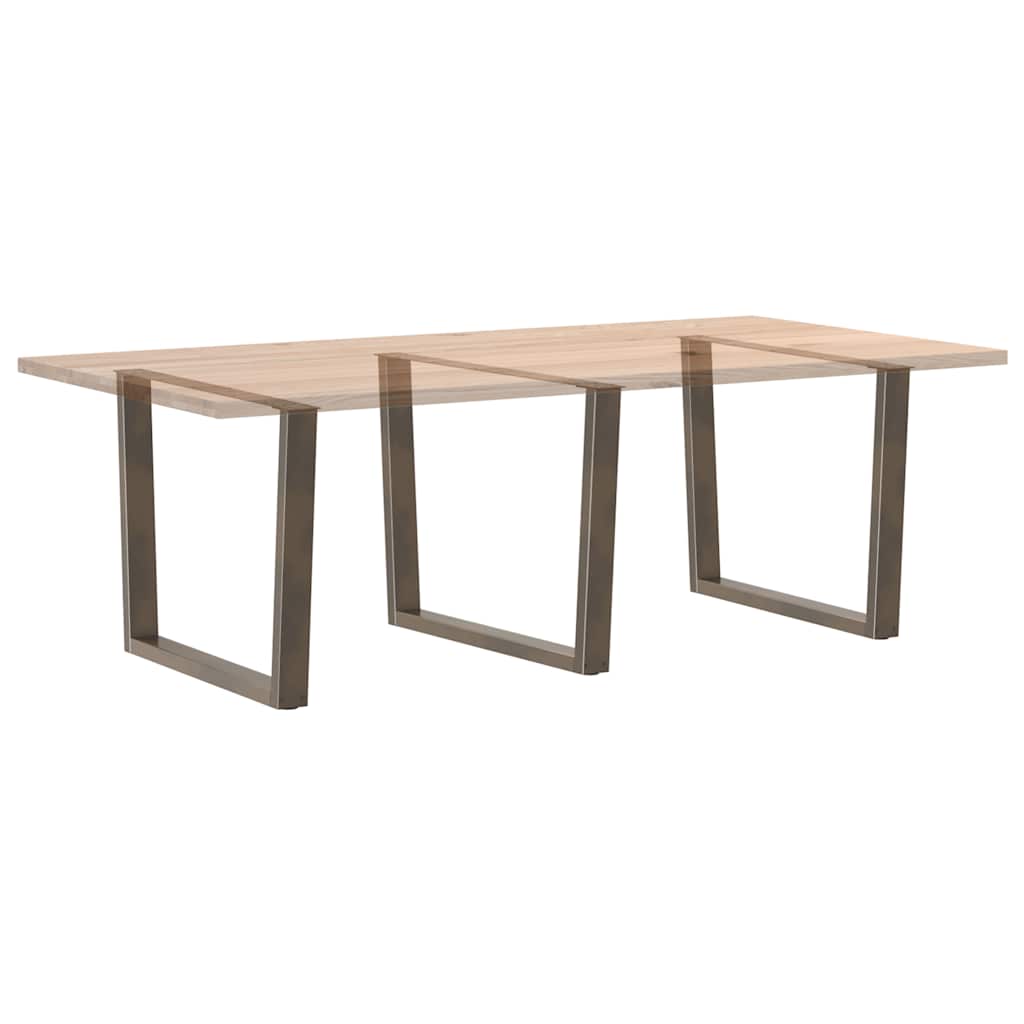 Couchtischbeine V-Form 2 Stück Schwarz 30x(30-31,3) cm Stahl