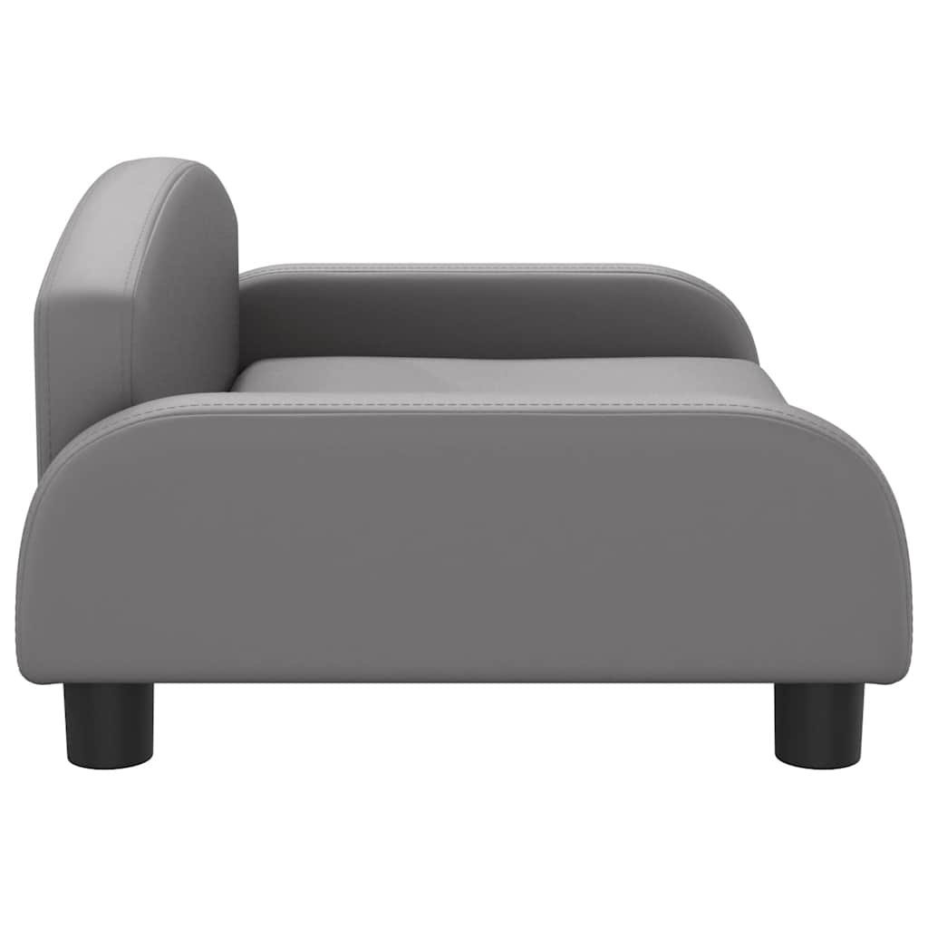 Hundebett Dunkelgrau 70x45x30 cm Stoff