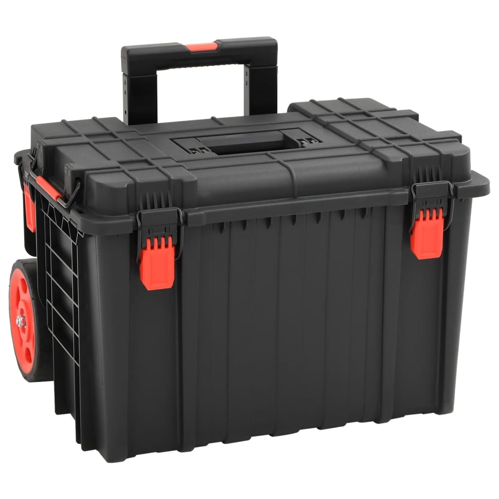 Koffer für Flugreise Tragbar Schwarz 56,5x34x16 cm PP