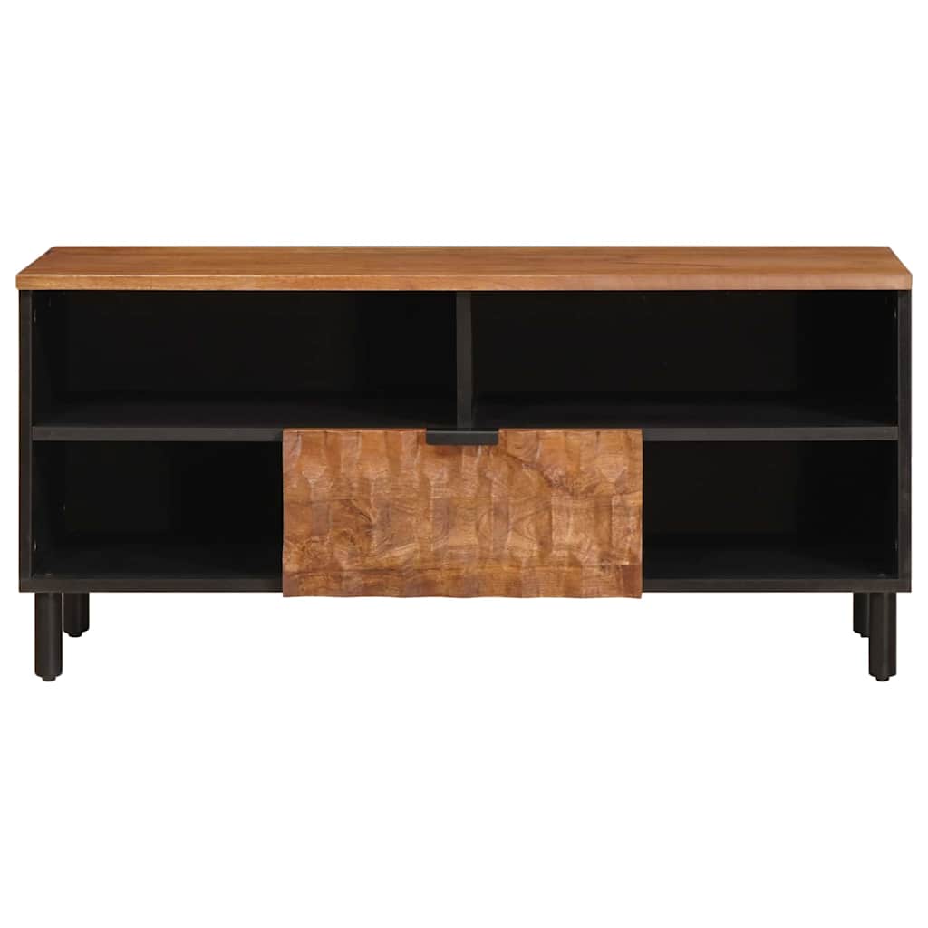 TV-Schränk Weiße gewaschene Oberfläche 100 x 33 x 46 cm