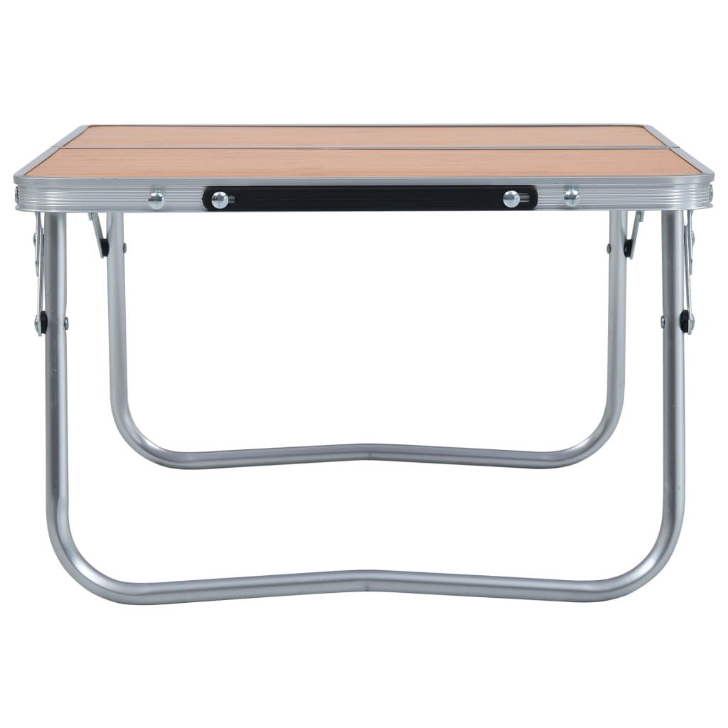 Klappbarer Campingtisch Weiß Aluminium 60 x 40 cm