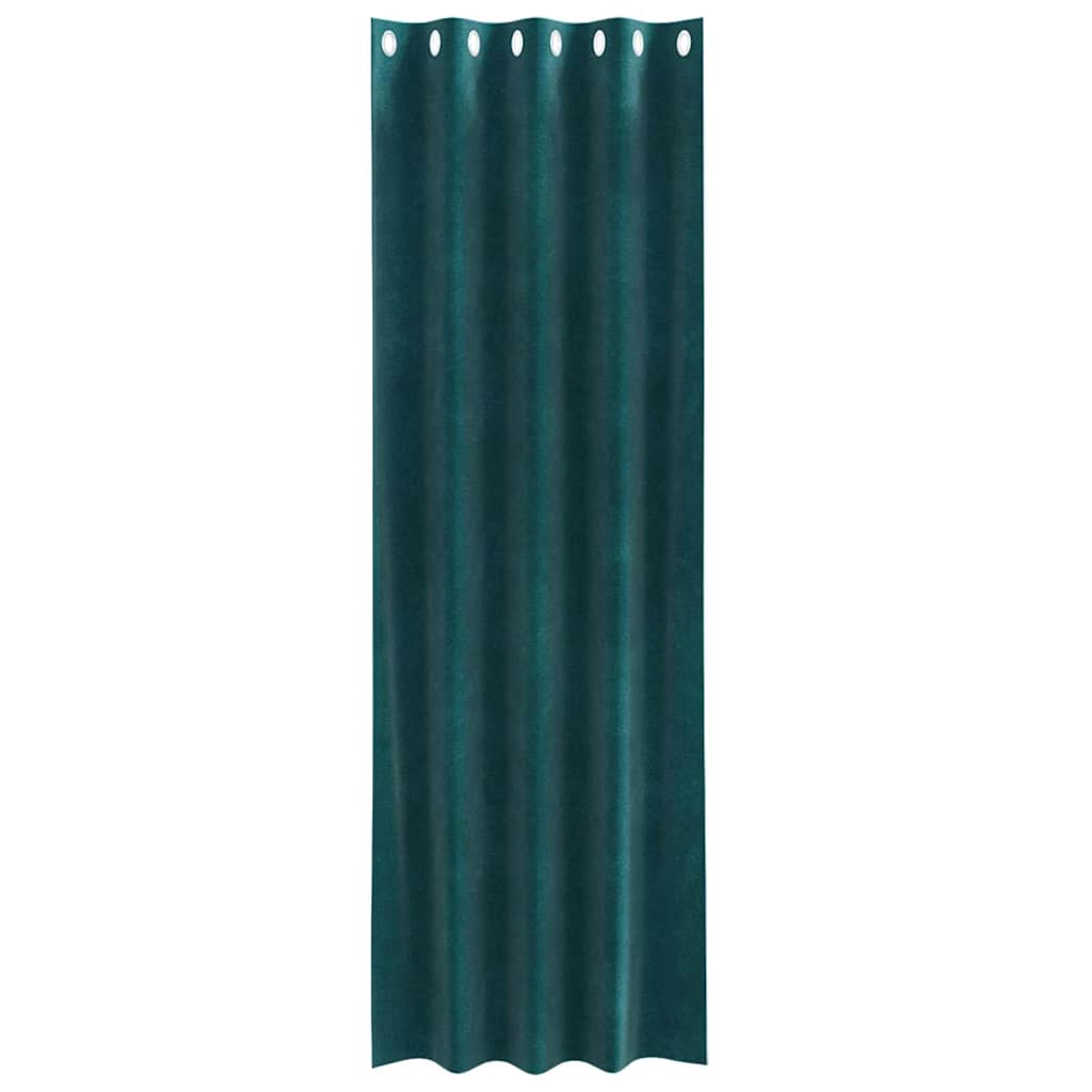 Verdunkelungsvorhänge 2 pcs Schwarz 140 x 140 cm Samt