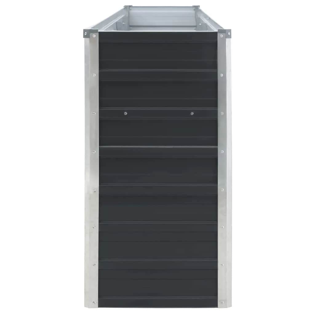 Hochbeet Anthrazit 160 x 80 x 77 cm Verzinkter Stahl