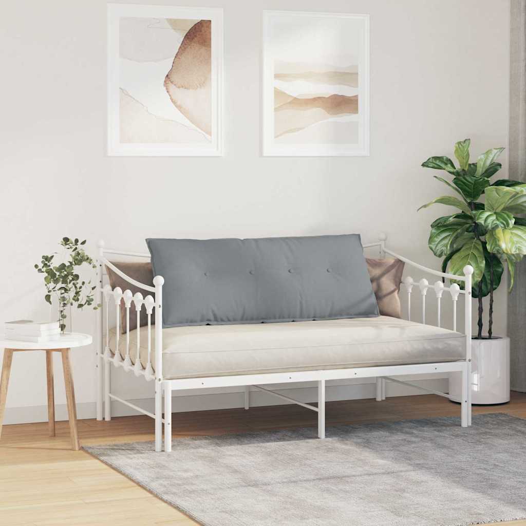 Rückenkissen Hellgrau 50 x 19 x 45 cm Stoff