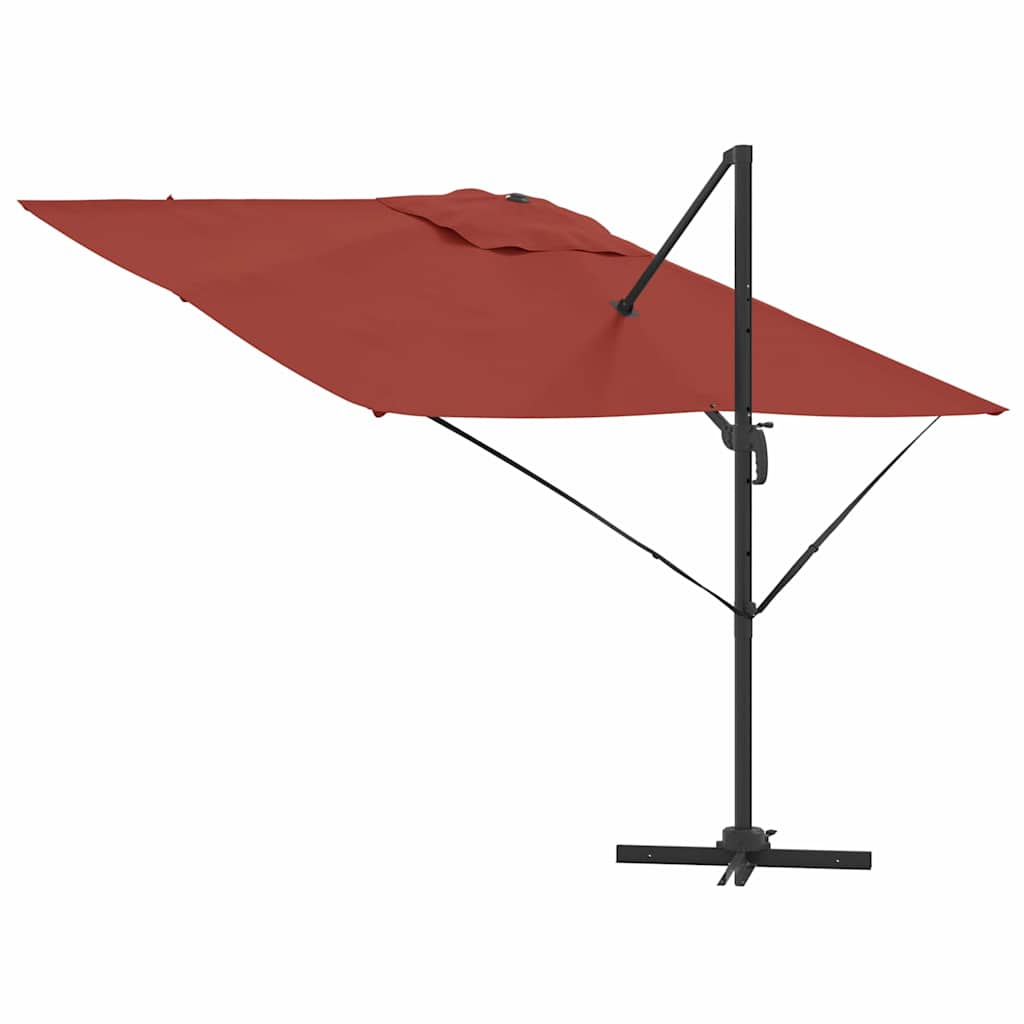 Roma Parasol Beige 286 x 284 x 265 cm Aluminium und Polyester