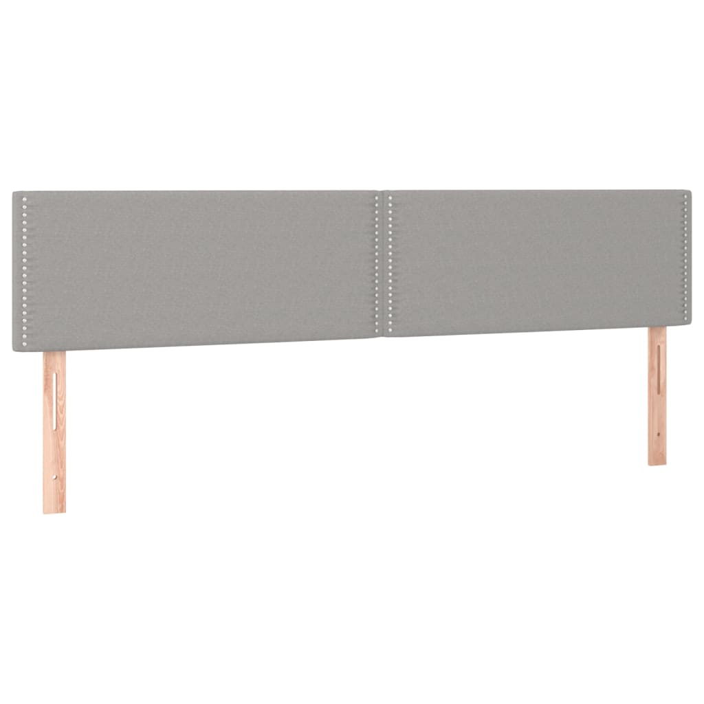 Kopfteil Dunkelgrau 80 x 5 x 118/128 cm Stoff