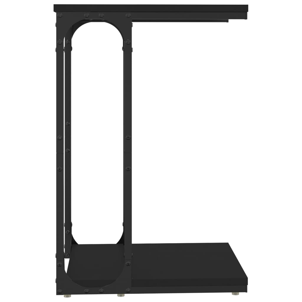Beistelltisch Schwarz 50x35x52 cm Holzwerkstoff