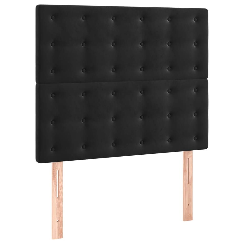 Kopfteil Hellgrau 80x5x118/128 cm Samt