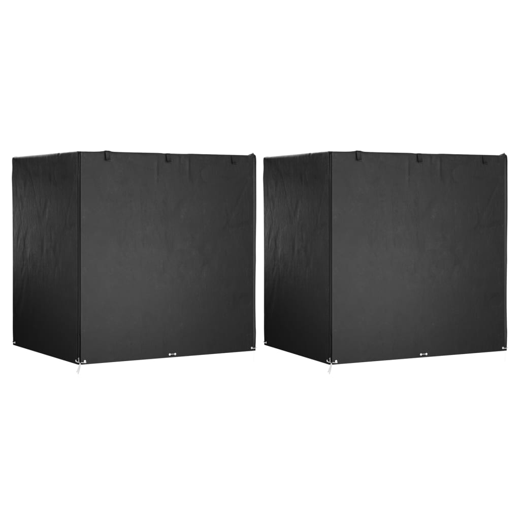 Hollywoodschaukel-Abdeckungen 2 Stk. 10 Ösen 255x145x170 cm