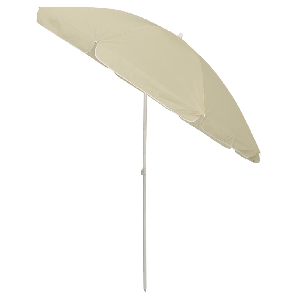Sonnenschirm mit Stahlmast Sandfarbe 180 cm
