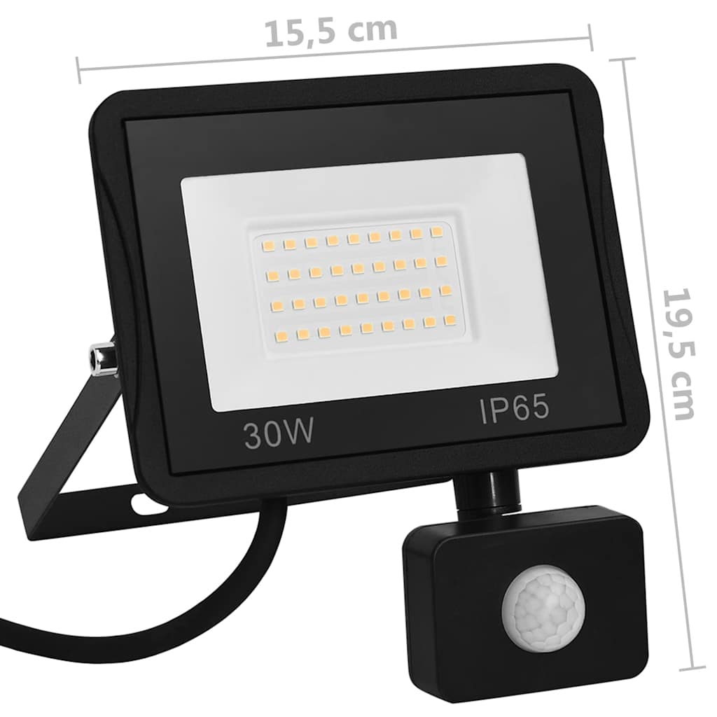 LED-Fluter mit Sensor 10W Warmweiß