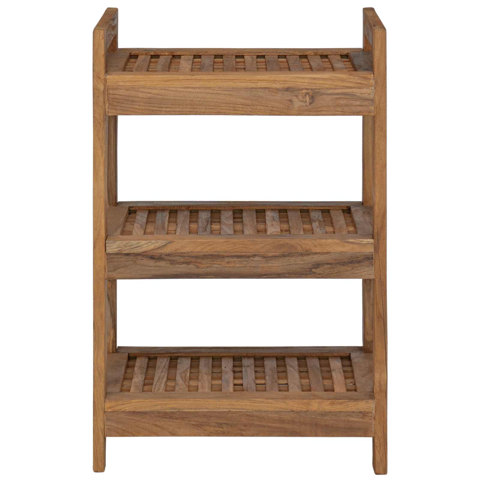 Badregal Natur 45 x 30 x 45 cm Massivholz Teak