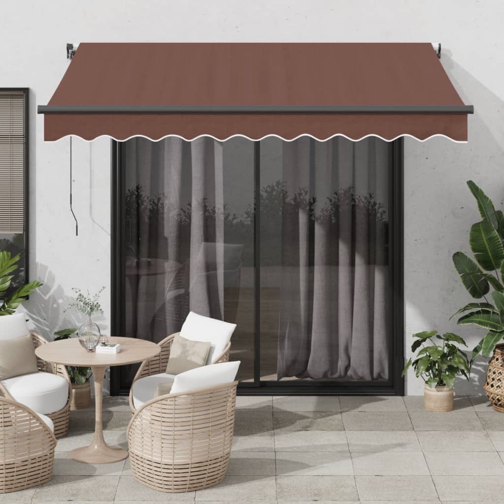 Markise Automatisch Einziehbar 350x250 cm Creme