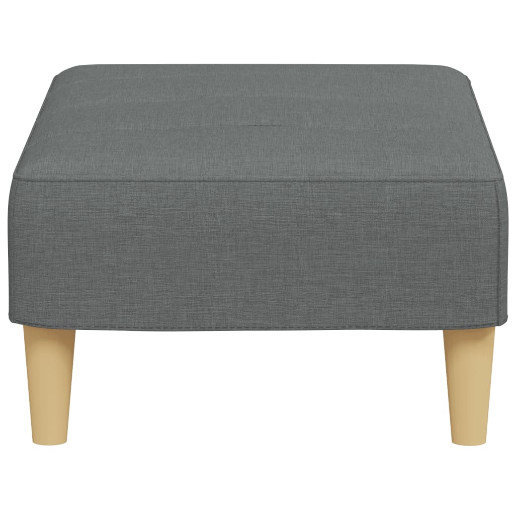 Fußhocker Hellgrau 77x55x31 cm Stoff