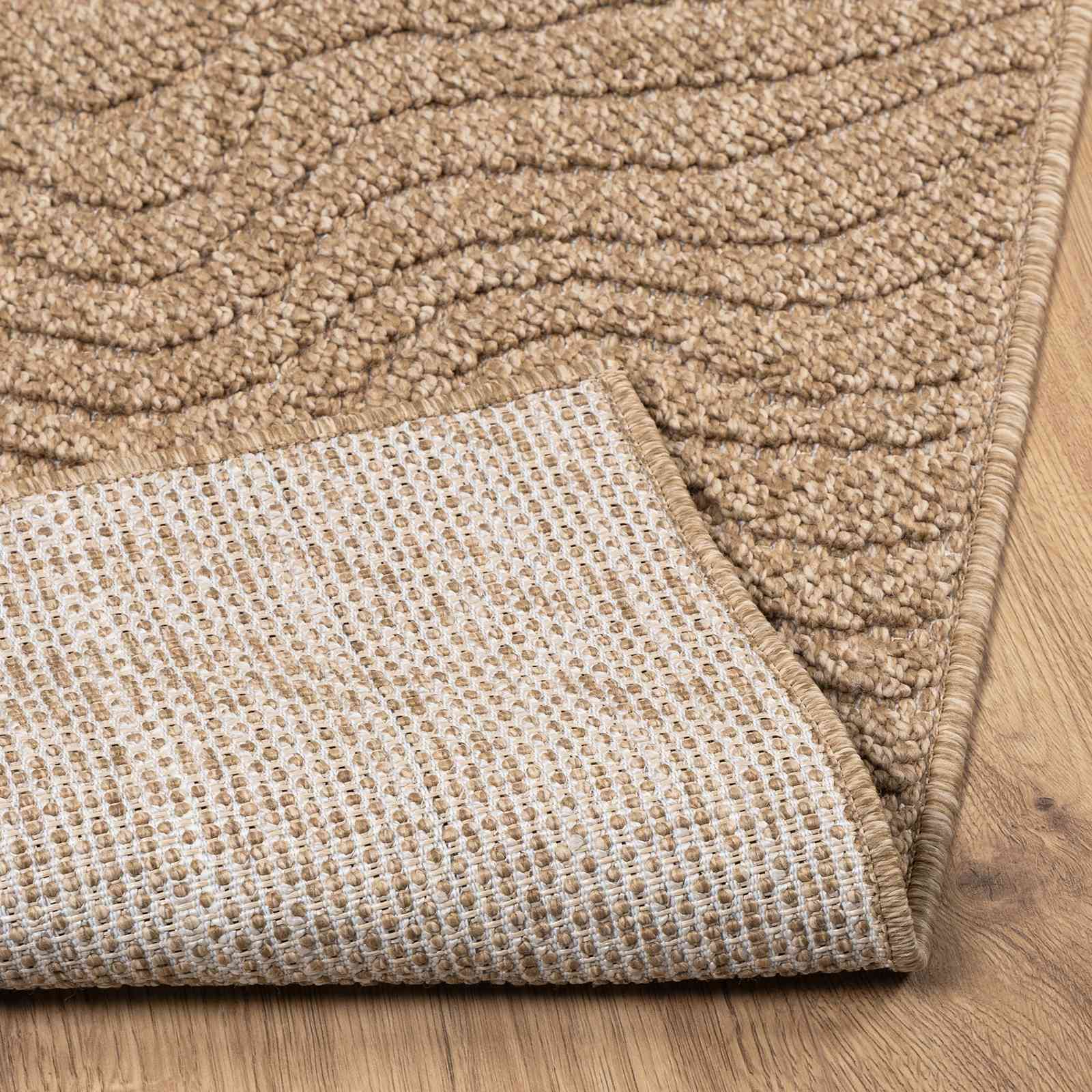 Bereichsteppiche Rechtwinklig AGIRA Natur 150 x 80 cm Polyester